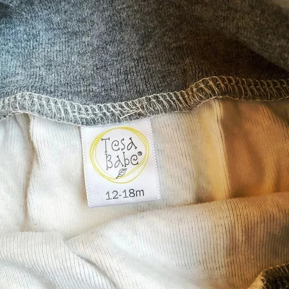 Tesa Babe | Gray & Cream Checked Harem Pants (12-18 m) - Picture 2 of 2